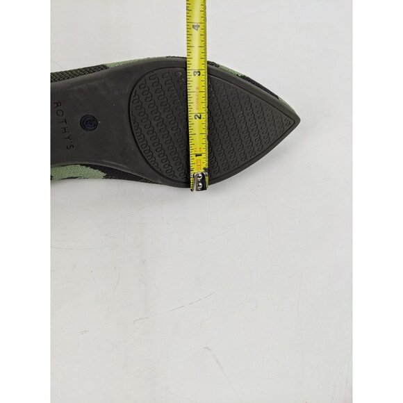 ROTHYS Ballet Flat Womens Size 9 Green Camo Pointed Toe Slip On Shoes Points - Picture 11 of 11